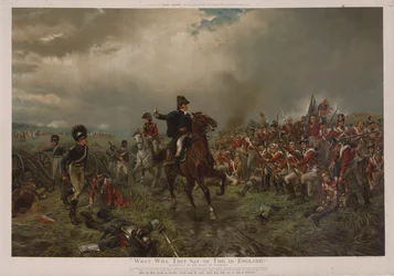 What will they say of this in England? Wellington to the troops at Waterloo